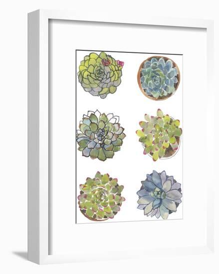 Succulent Sketchbook I-Sandra Jacobs-Framed Giclee Print