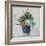 Succulent Still Life I Navy-Julia Purinton-Framed Art Print