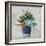 Succulent Still Life I Navy-Julia Purinton-Framed Art Print