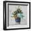 Succulent Still Life I Navy-Julia Purinton-Framed Art Print