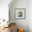 Succulent Still Life II Navy-Julia Purinton-Framed Art Print displayed on a wall