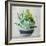 Succulent Still Life II Navy-Julia Purinton-Framed Art Print