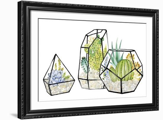 Succulent Trio-Kristine Hegre-Framed Giclee Print
