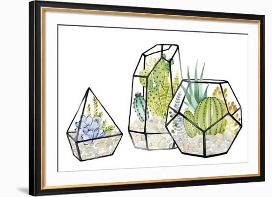 Succulent Trio-Kristine Hegre-Framed Giclee Print