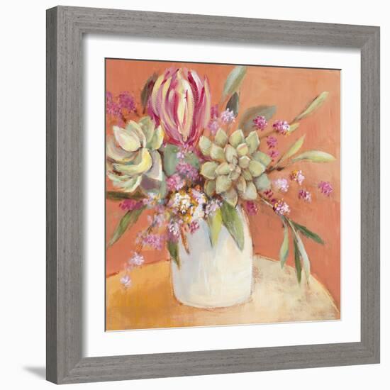 Succulents with a Rosy Outlook-Lanie Loreth-Framed Art Print