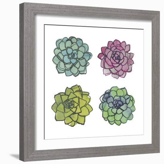 Succulents-Sandra Jacobs-Framed Giclee Print