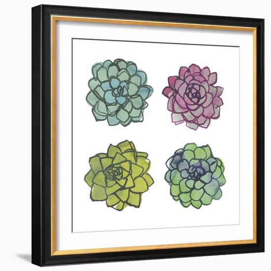 Succulents-Sandra Jacobs-Framed Giclee Print