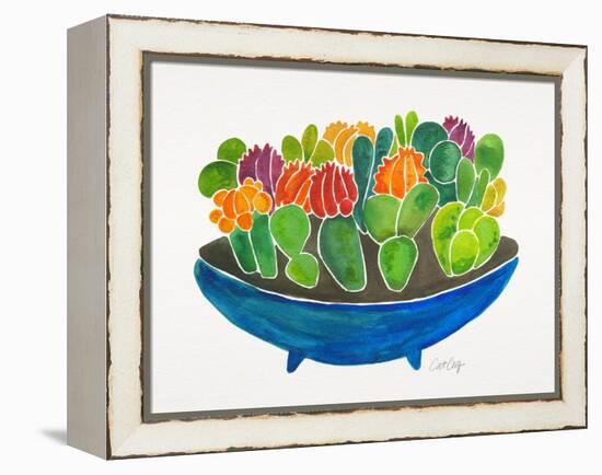 Succulents-Cat Coquillette-Framed Stretched Canvas