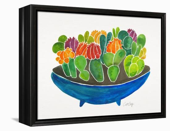 Succulents-Cat Coquillette-Framed Stretched Canvas