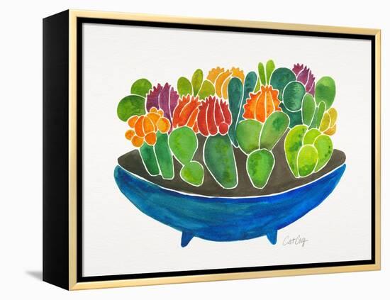 Succulents-Cat Coquillette-Framed Stretched Canvas