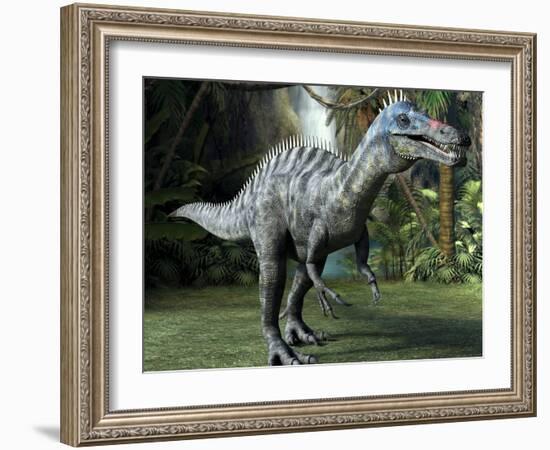 Suchomimus Dinosaur, Artwork-Roger Harris-Framed Photographic Print