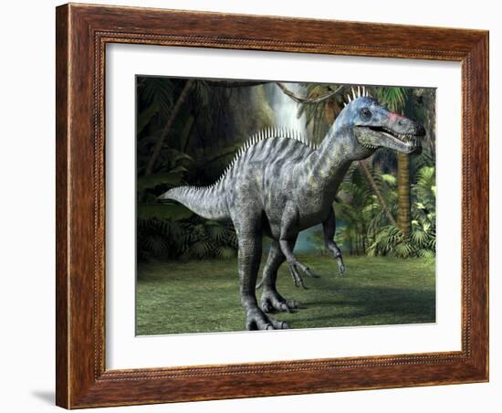 Suchomimus Dinosaur, Artwork-Roger Harris-Framed Photographic Print