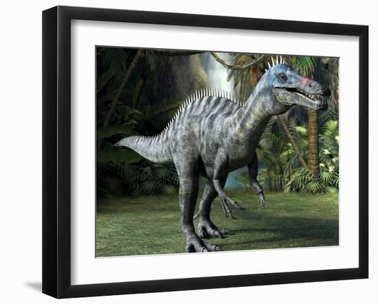 Suchomimus Dinosaur, Artwork-Roger Harris-Framed Photographic Print