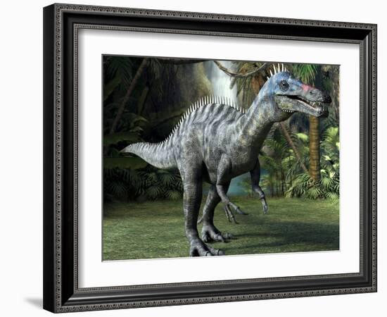 Suchomimus Dinosaur, Artwork-Roger Harris-Framed Photographic Print