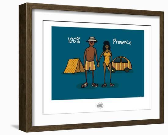 Sud-Mer-Sud-Terre - 100% Provence-Sylvain Bichicchi-Framed Art Print
