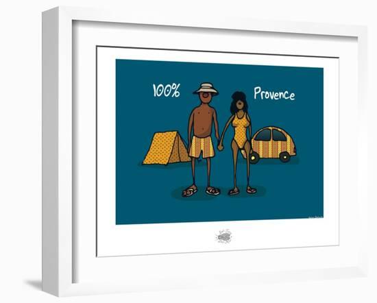 Sud-Mer-Sud-Terre - 100% Provence-Sylvain Bichicchi-Framed Art Print