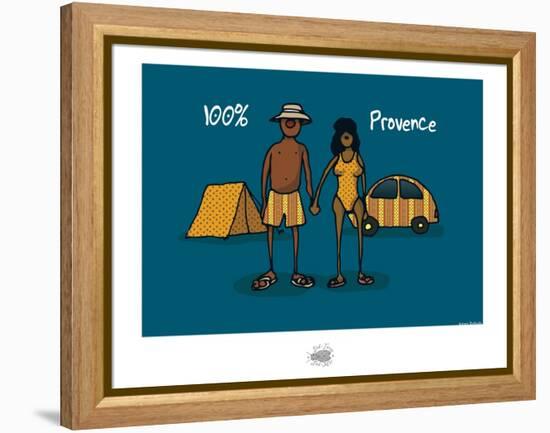 Sud-Mer-Sud-Terre - 100% Provence-Sylvain Bichicchi-Framed Stretched Canvas