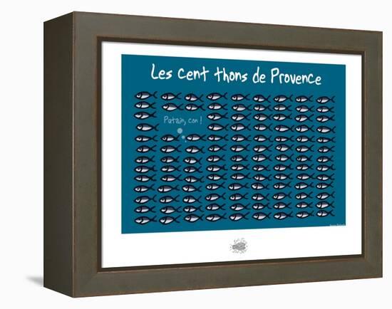 Sud-Mer-Sud-Terre - Cents thons de provence-Sylvain Bichicchi-Framed Stretched Canvas