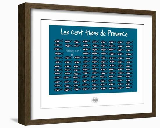 Sud-Mer-Sud-Terre - Cents thons de provence-Sylvain Bichicchi-Framed Art Print