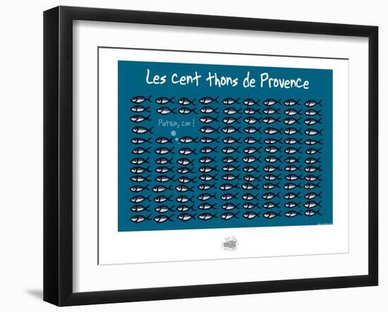 Sud-Mer-Sud-Terre - Cents thons de provence-Sylvain Bichicchi-Framed Art Print