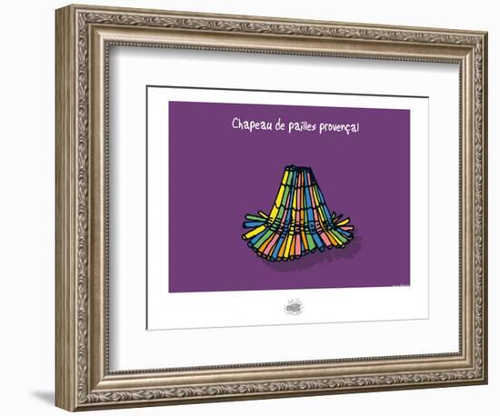 Sud-Mer-Sud-Terre - Chapeau de pailles-Sylvain Bichicchi-Framed Premium Giclee Print