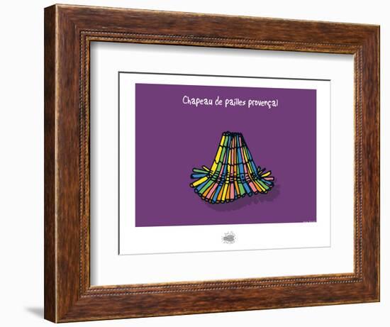 Sud-Mer-Sud-Terre - Chapeau de pailles-Sylvain Bichicchi-Framed Premium Giclee Print