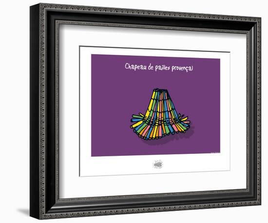 Sud-Mer-Sud-Terre - Chapeau de pailles-Sylvain Bichicchi-Framed Premium Giclee Print