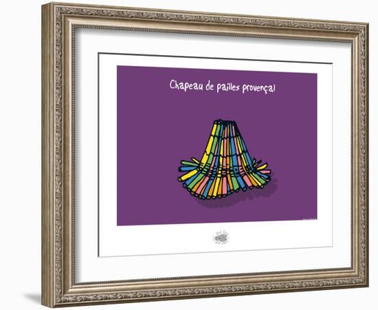 Sud-Mer-Sud-Terre - Chapeau de pailles-Sylvain Bichicchi-Framed Art Print