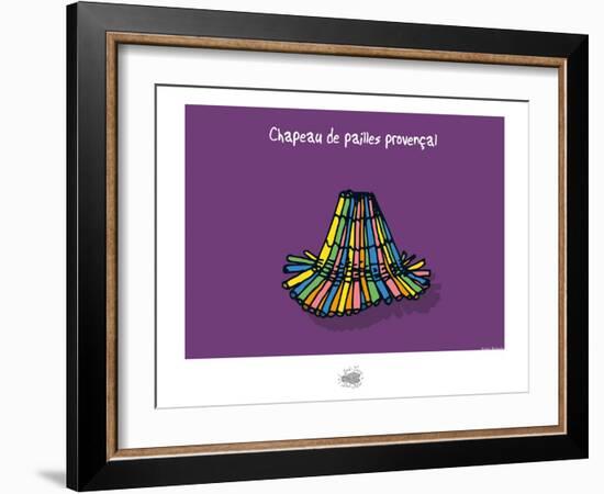 Sud-Mer-Sud-Terre - Chapeau de pailles-Sylvain Bichicchi-Framed Art Print