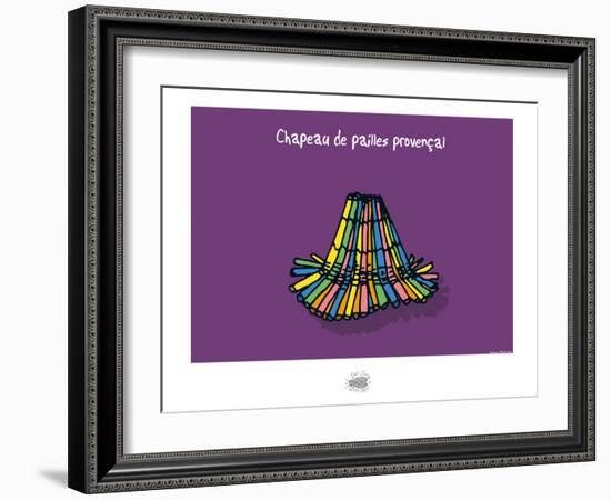 Sud-Mer-Sud-Terre - Chapeau de pailles-Sylvain Bichicchi-Framed Art Print