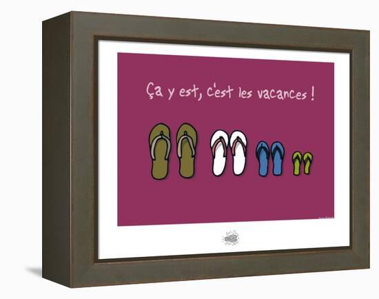 Sud-Mer-Sud-Terre - Famille tongs-Sylvain Bichicchi-Framed Stretched Canvas