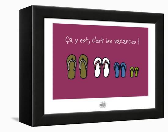 Sud-Mer-Sud-Terre - Famille tongs-Sylvain Bichicchi-Framed Stretched Canvas