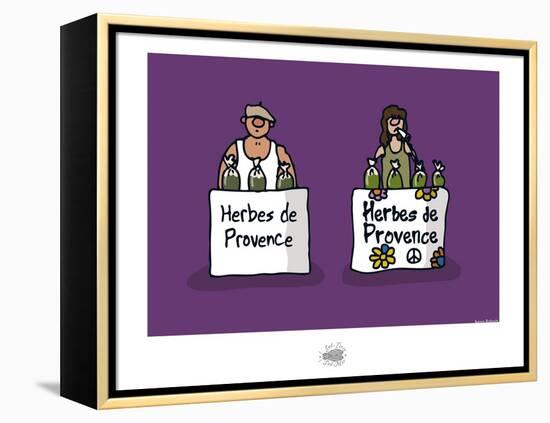 Sud-Mer-Sud-Terre - Herbes de Provence-Sylvain Bichicchi-Framed Stretched Canvas