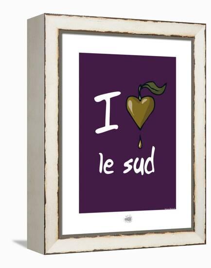 Sud-Mer-Sud-Terre - J'aime le Sud-Sylvain Bichicchi-Framed Stretched Canvas