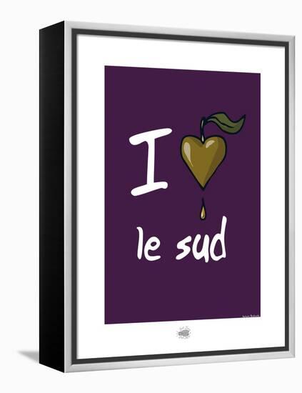 Sud-Mer-Sud-Terre - J'aime le Sud-Sylvain Bichicchi-Framed Stretched Canvas