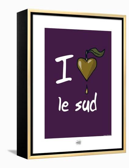 Sud-Mer-Sud-Terre - J'aime le Sud-Sylvain Bichicchi-Framed Stretched Canvas