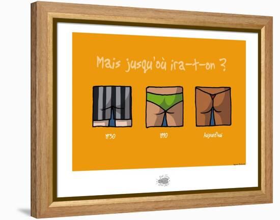 Sud-Mer-Sud-Terre - La taille du maillot de bain-Sylvain Bichicchi-Framed Stretched Canvas