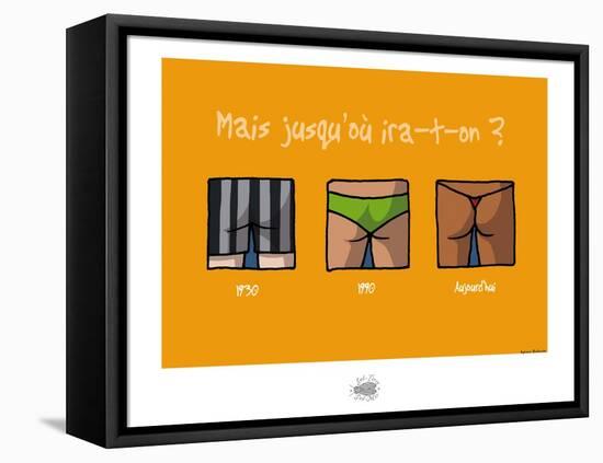 Sud-Mer-Sud-Terre - La taille du maillot de bain-Sylvain Bichicchi-Framed Stretched Canvas