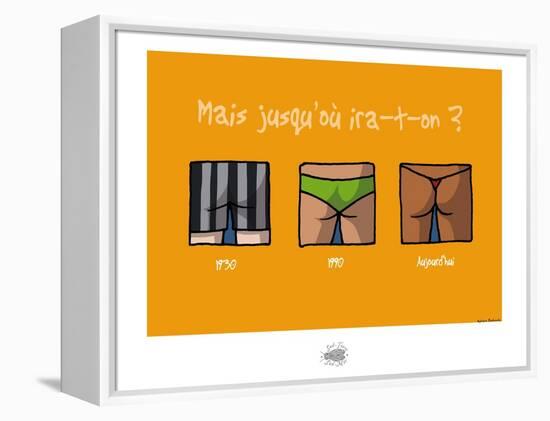 Sud-Mer-Sud-Terre - La taille du maillot de bain-Sylvain Bichicchi-Framed Stretched Canvas