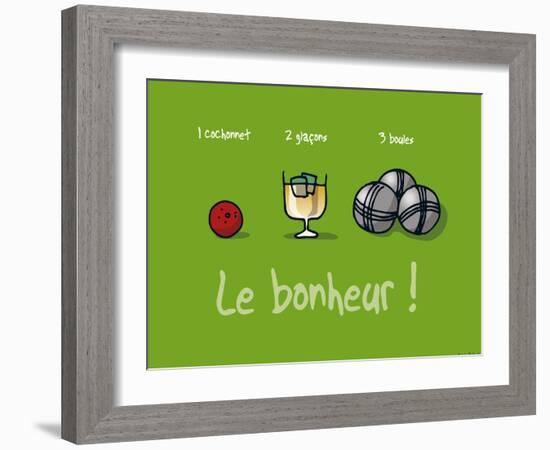 Sud-Mer-Sud-Terre - Le bonheur provençal-Sylvain Bichicchi-Framed Art Print