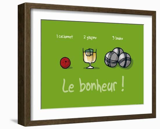 Sud-Mer-Sud-Terre - Le bonheur provençal-Sylvain Bichicchi-Framed Art Print