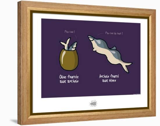 Sud-Mer-Sud-Terre - Olives et anchois (2)-Sylvain Bichicchi-Framed Stretched Canvas