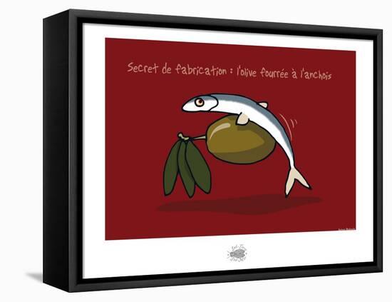 Sud-Mer-Sud-Terre - Olives et anchois-Sylvain Bichicchi-Framed Stretched Canvas