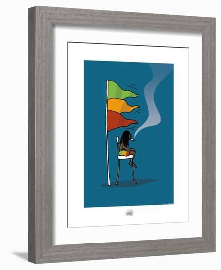 Sud-Mer-Sud-Terre - Rasta-MNS-Sylvain Bichicchi-Framed Art Print