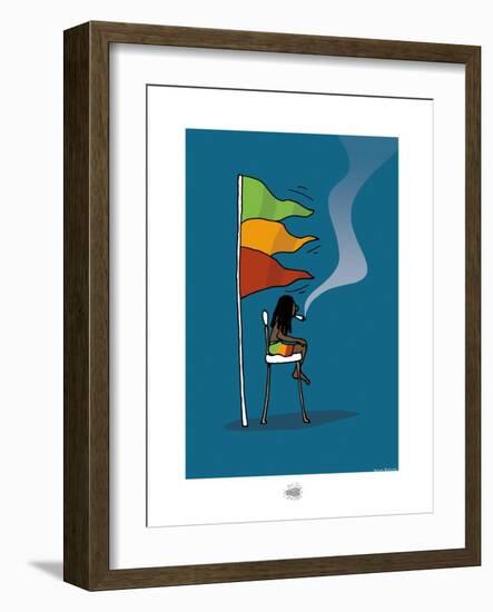 Sud-Mer-Sud-Terre - Rasta-MNS-Sylvain Bichicchi-Framed Art Print