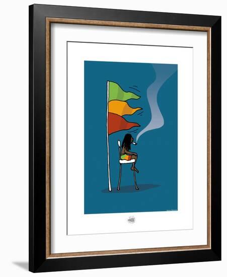 Sud-Mer-Sud-Terre - Rasta-MNS-Sylvain Bichicchi-Framed Art Print