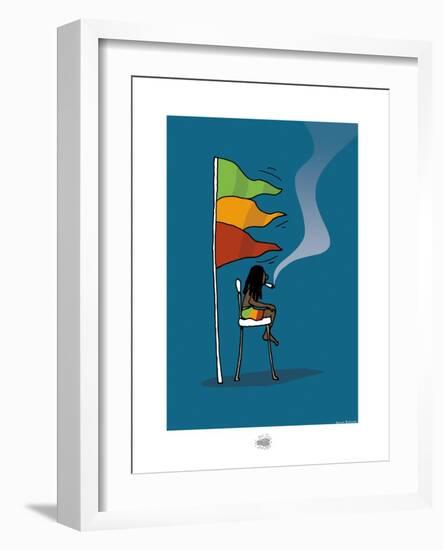 Sud-Mer-Sud-Terre - Rasta-MNS-Sylvain Bichicchi-Framed Art Print