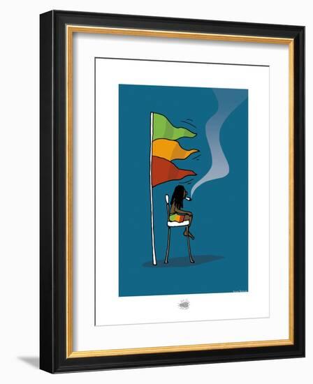 Sud-Mer-Sud-Terre - Rasta-MNS-Sylvain Bichicchi-Framed Art Print