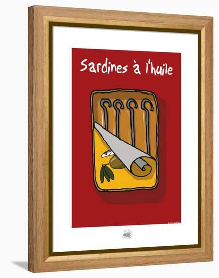 Sud-Mer-Sud-Terre - Sardines à l'huile-Sylvain Bichicchi-Framed Stretched Canvas
