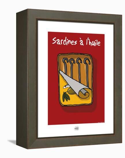 Sud-Mer-Sud-Terre - Sardines à l'huile-Sylvain Bichicchi-Framed Stretched Canvas